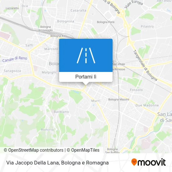 Mappa Via Jacopo Della Lana