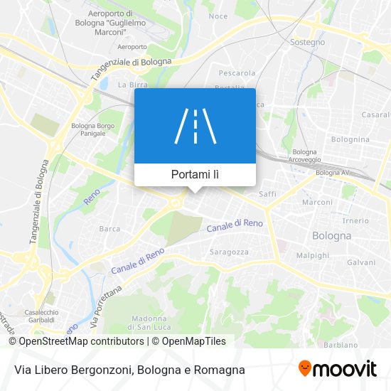 Mappa Via Libero Bergonzoni