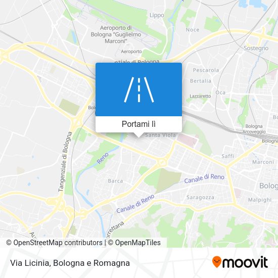 Mappa Via Licinia