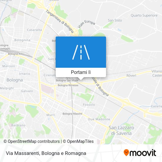 Mappa Via Massarenti