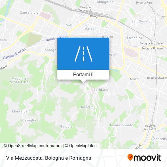 Mappa Via Mezzacosta