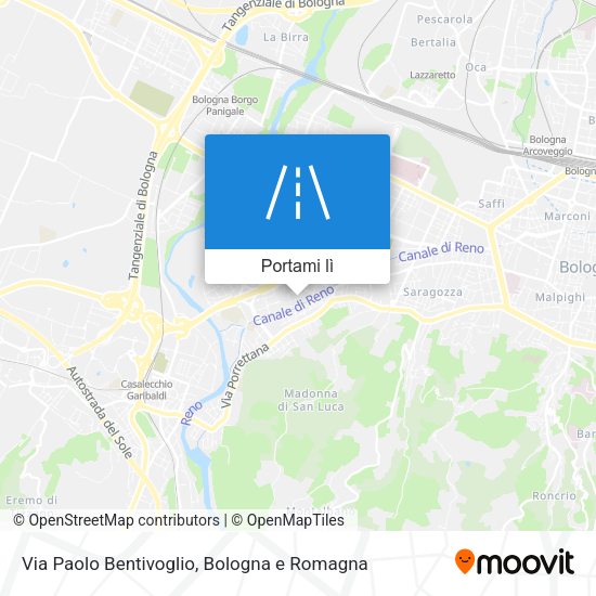 Mappa Via Paolo Bentivoglio
