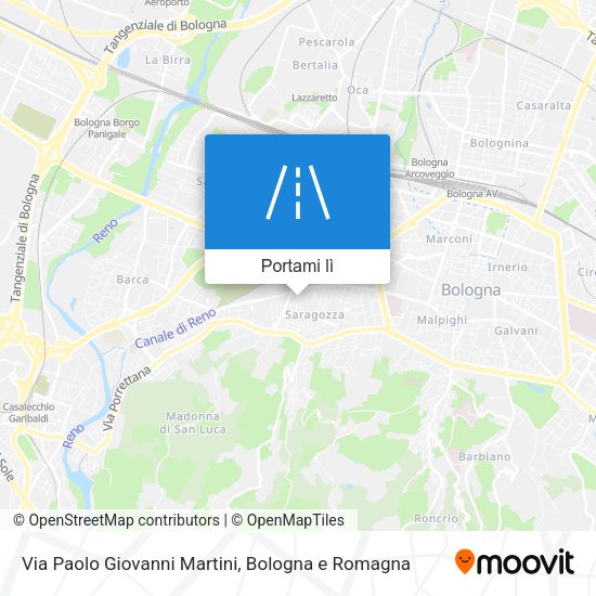 Mappa Via Paolo Giovanni Martini