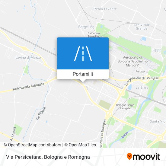 Mappa Via Persicetana