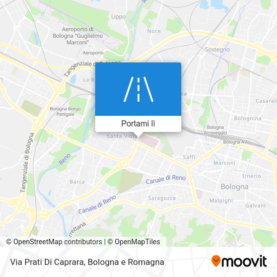 Mappa Via Prati Di Caprara