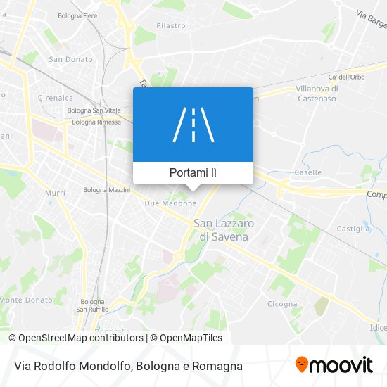 Mappa Via Rodolfo Mondolfo