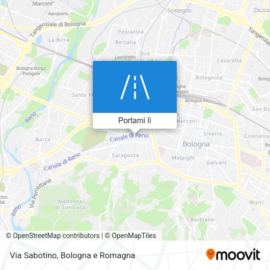 Mappa Via Sabotino