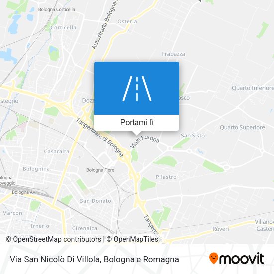 Mappa Via San Nicolò Di Villola