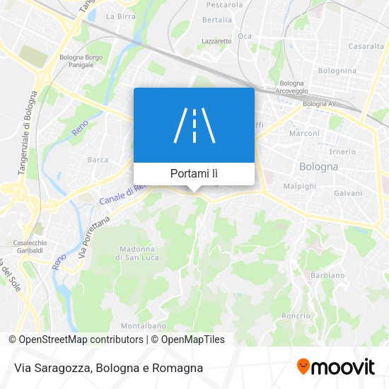 Mappa Via Saragozza