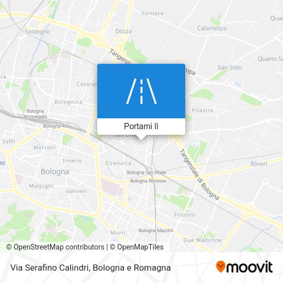 Mappa Via Serafino Calindri