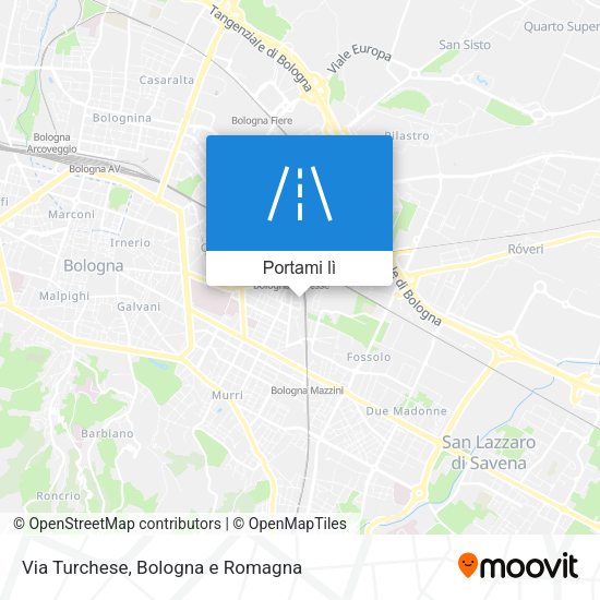 Mappa Via Turchese