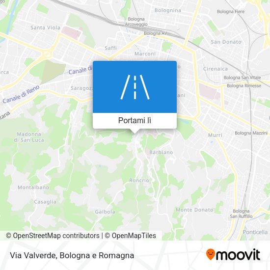 Mappa Via Valverde