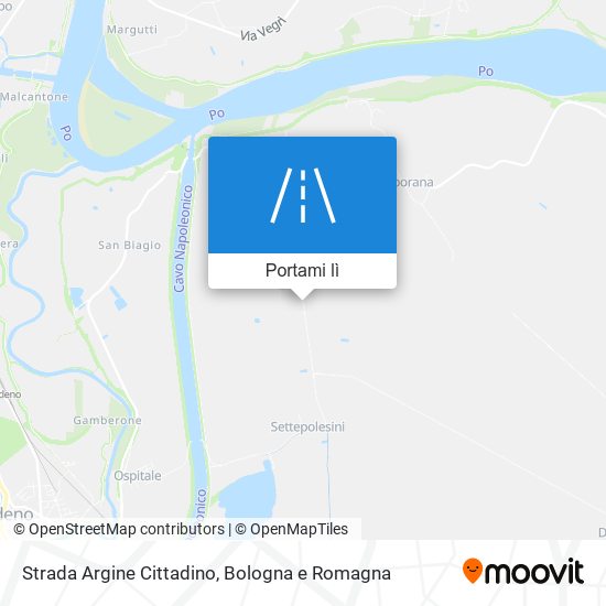 Mappa Strada Argine Cittadino