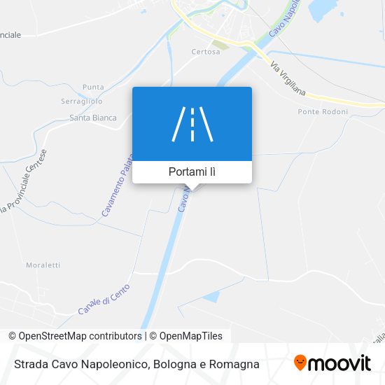 Mappa Strada Cavo Napoleonico