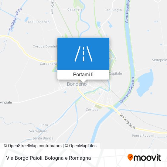 Mappa Via Borgo Paioli