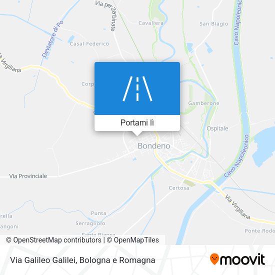 Mappa Via Galileo Galilei