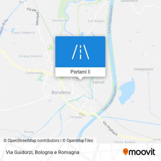 Mappa Via Guidorzi