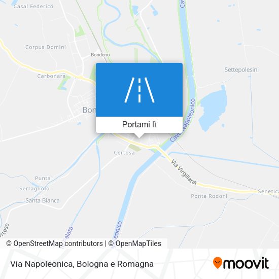 Mappa Via Napoleonica