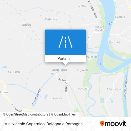 Mappa Via Niccolò Copernico