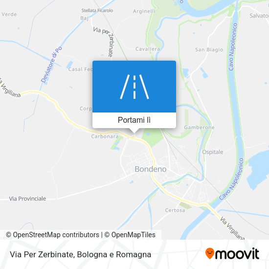 Mappa Via Per Zerbinate