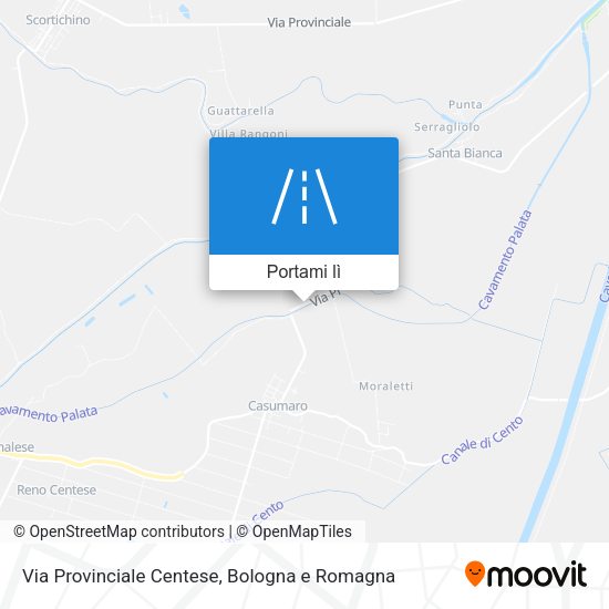Mappa Via Provinciale Centese