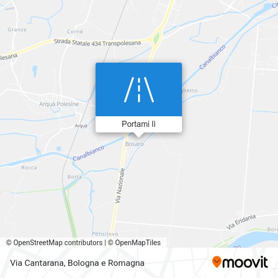 Mappa Via Cantarana