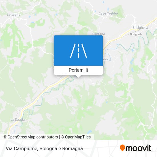 Mappa Via Campiume