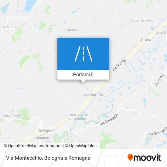 Mappa Via Montecchio