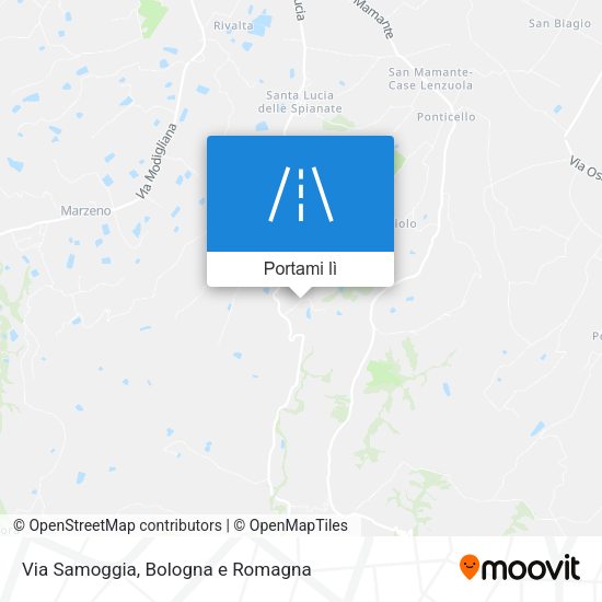 Mappa Via Samoggia