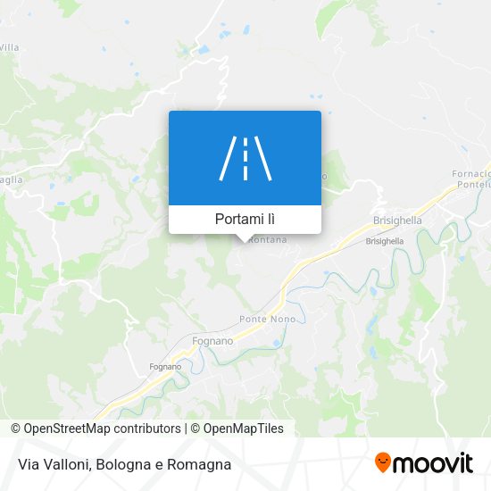 Mappa Via Valloni