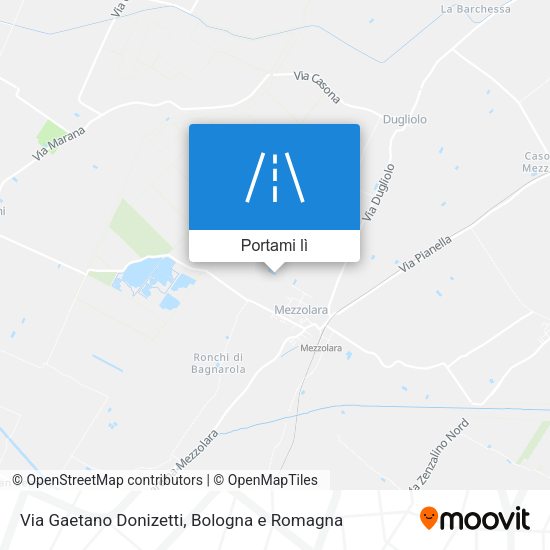 Mappa Via Gaetano Donizetti