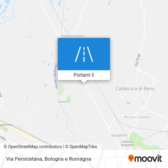 Mappa Via Persicetana