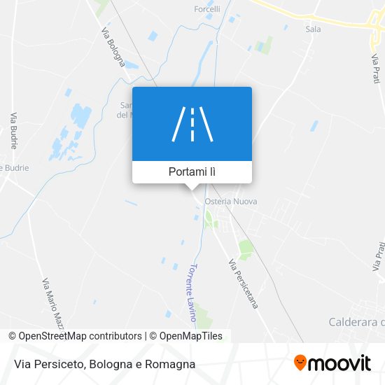Mappa Via Persiceto