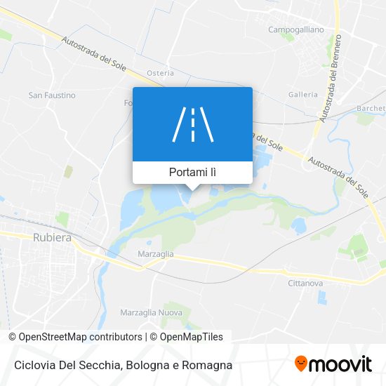 Mappa Ciclovia Del Secchia