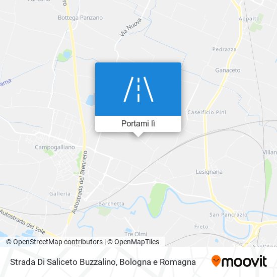 Mappa Strada Di Saliceto Buzzalino