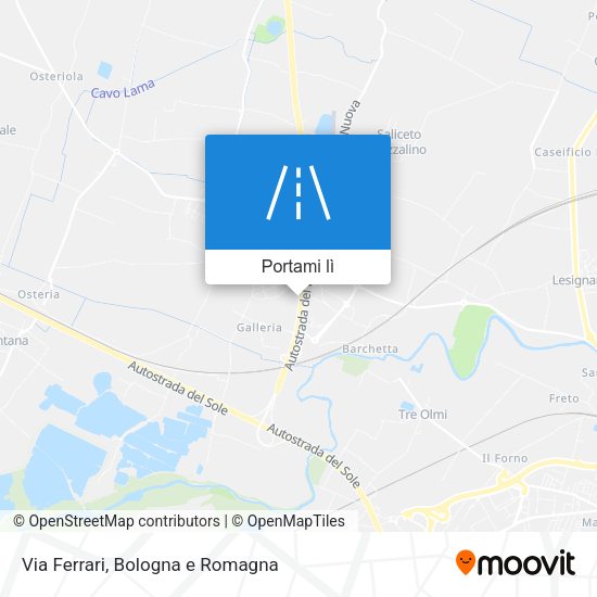 Mappa Via Ferrari