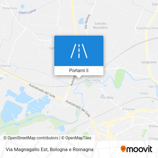 Mappa Via Magnagallo Est