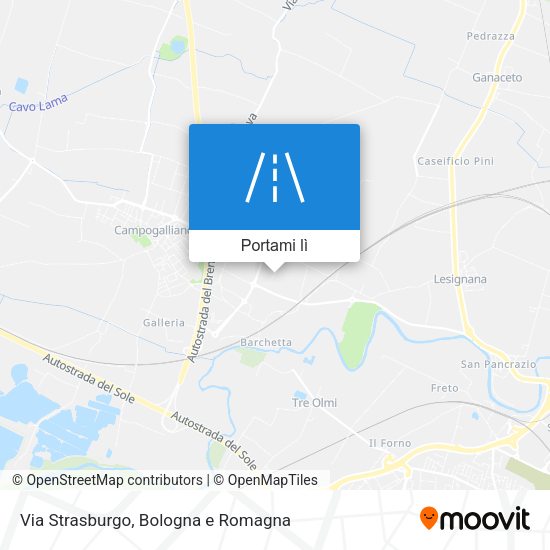 Mappa Via Strasburgo