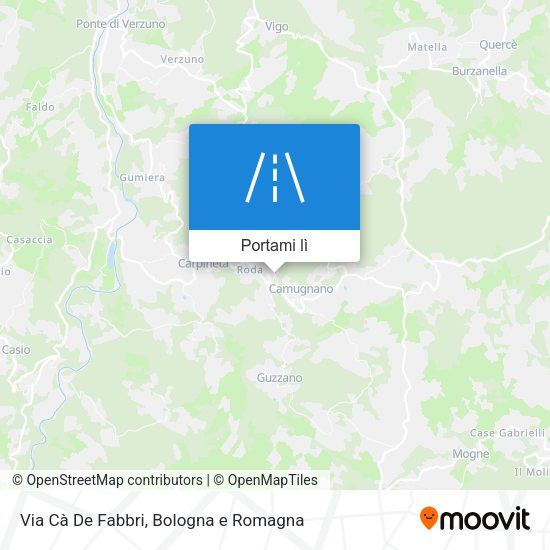 Mappa Via Cà De Fabbri