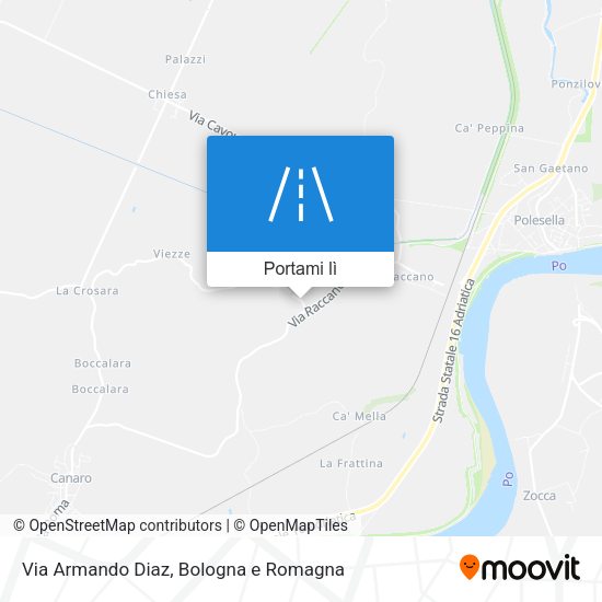 Mappa Via Armando Diaz