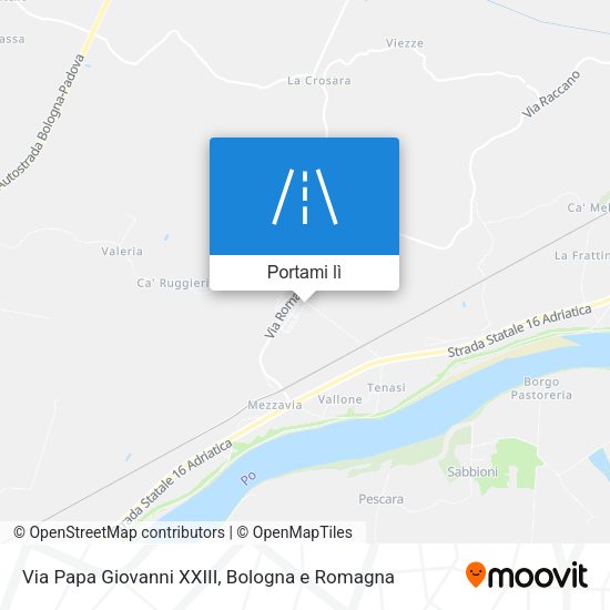Mappa Via Papa Giovanni XXIII