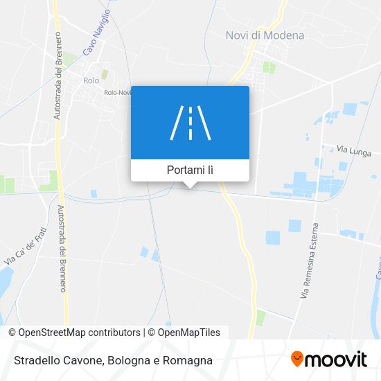 Mappa Stradello Cavone