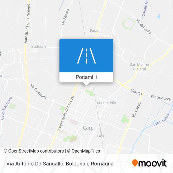 Mappa Via Antonio Da Sangallo