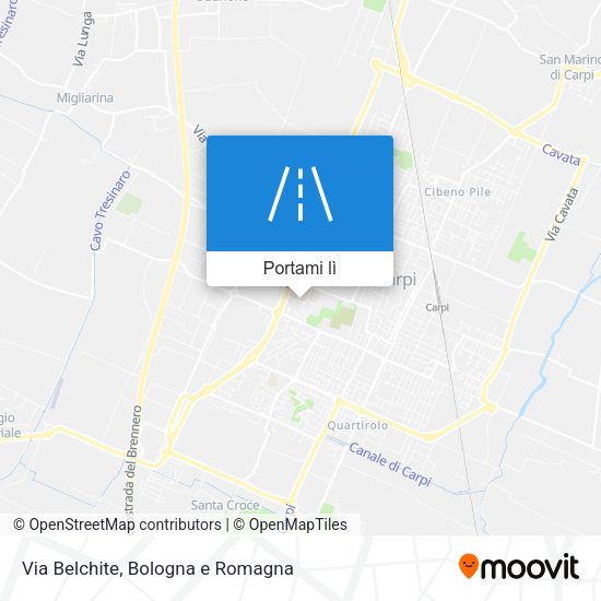 Mappa Via Belchite