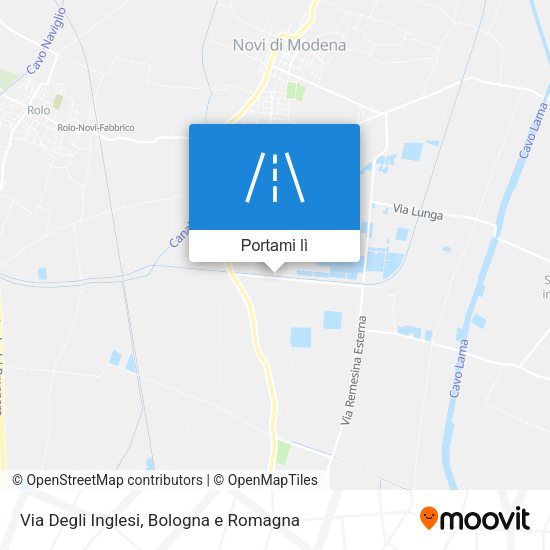 Mappa Via Degli Inglesi