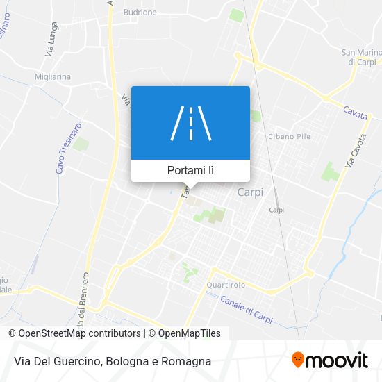 Mappa Via Del Guercino