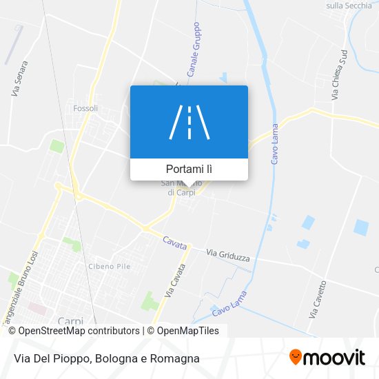 Mappa Via Del Pioppo