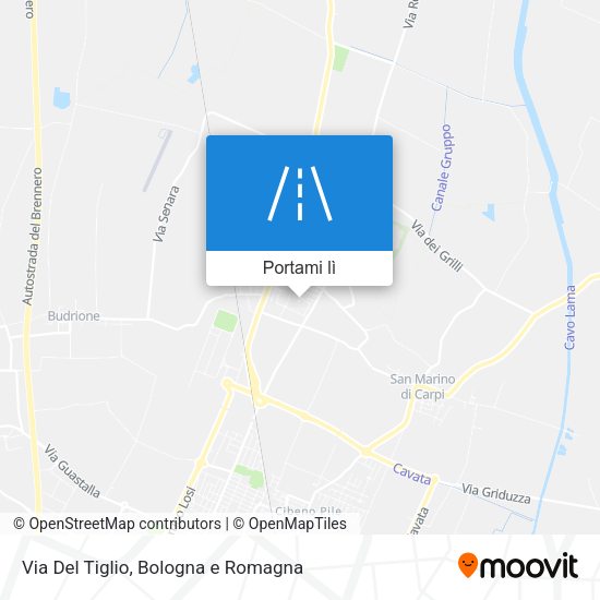 Mappa Via Del Tiglio