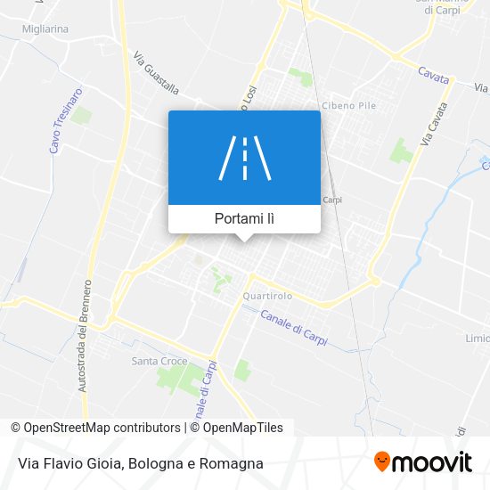 Mappa Via Flavio Gioia