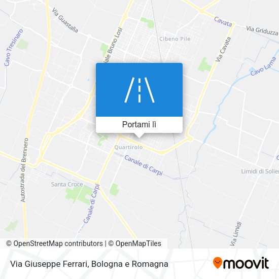 Mappa Via Giuseppe Ferrari